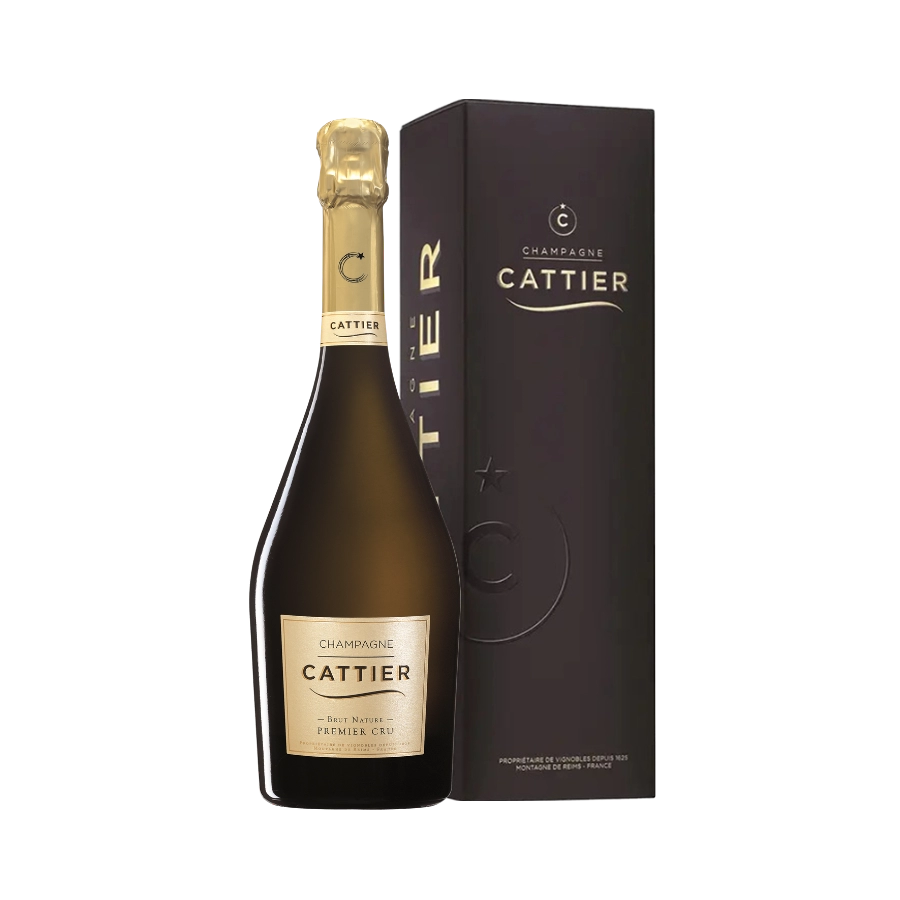 Rượu Champagne Pháp Cattier Brut Nature Premier Cru