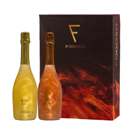 Rượu Sparkling Tây Ban Nha Fogoso Hộp Quà Tết 2026 Hộp 2 Chai
