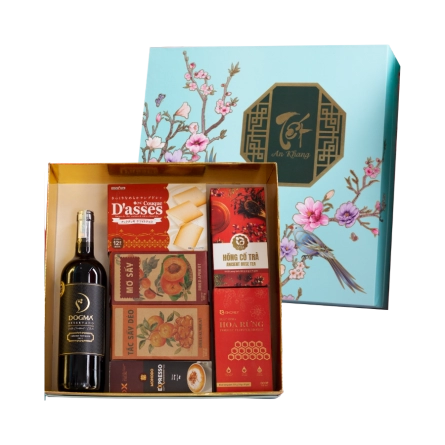  Rượu Vang Đỏ Dogma Reservado Hộp Quà Tết 2026 Set Tết An Khang 2