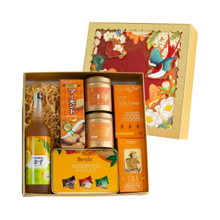 Rượu Mơ Nhật Umeshu Nakano Yuzu Vị Chanh Hộp Quà Tết 2026 Set Nghênh Sắc 6