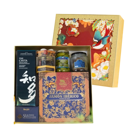 Rượu Whisky Nhật Chita Single Grain Hộp Quà Tết 2026 Set Nghênh Sắc 8