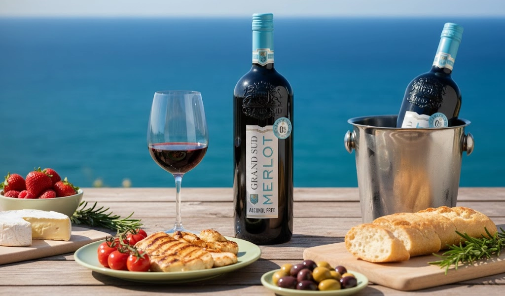 Grand Sud Merlot Alcohol Free 1L Phức Hợp