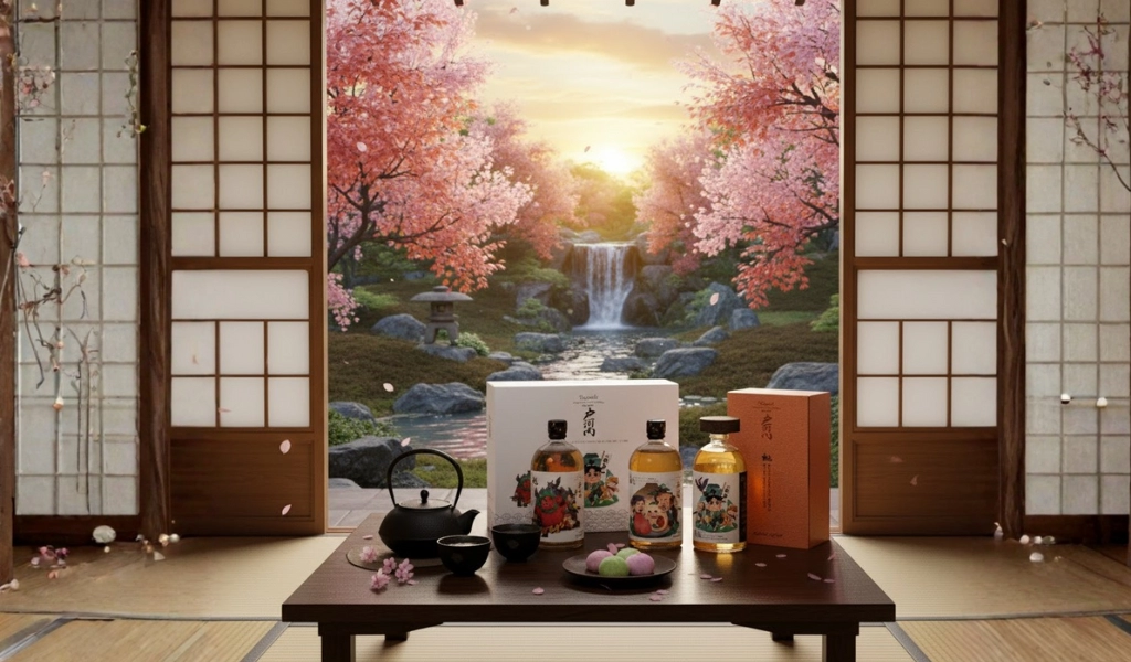 Rượu Whisky Nhật Togouchi Momotaro Special Limited Edition Set 3 Chai