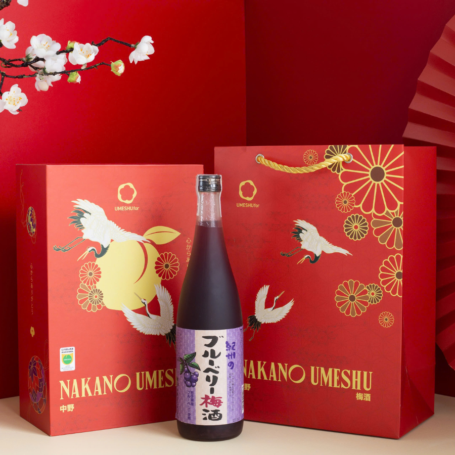 Rượu Mơ Nhật Umeshu Nakano Blueberry Vị Việt Quất Hộp Quà Tết 2026