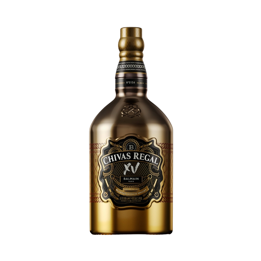 Rượu Whisky Chivas 15 Year Old Gold Balmain Limited Edition
