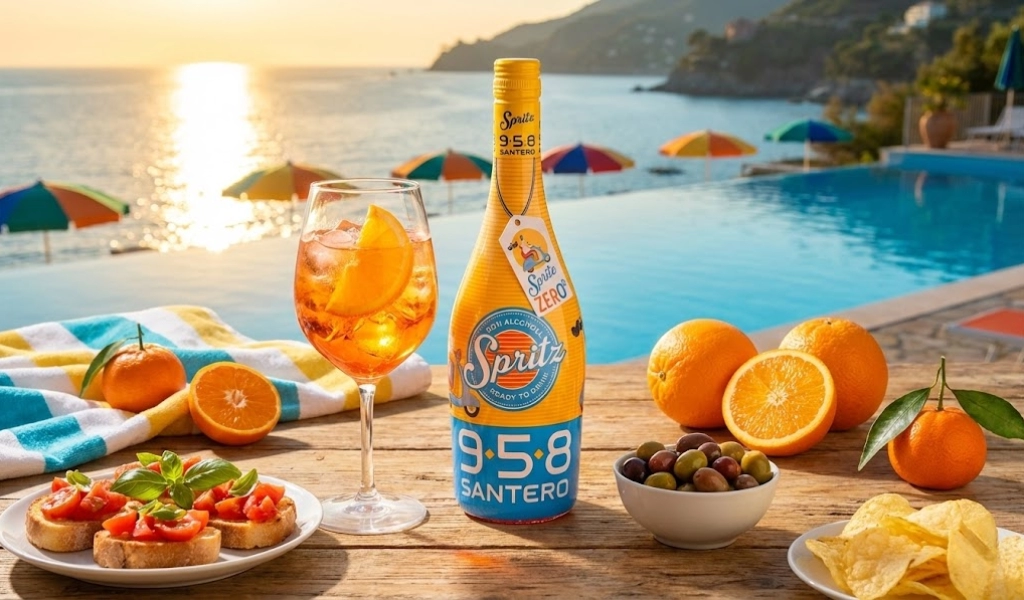 Rượu Sparkling Ý Santero 958 Spritz Zero