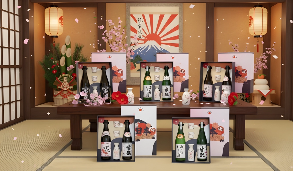 Hộp Quà Sake Daruma 2026 Mang Biểu Tượng Phúc – Lộc – An