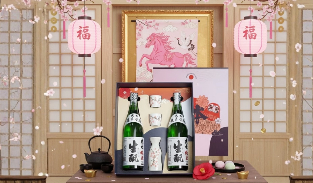 Daishichi Junmai Kimoto Hộp Quà Tết 2026 Set Daruma