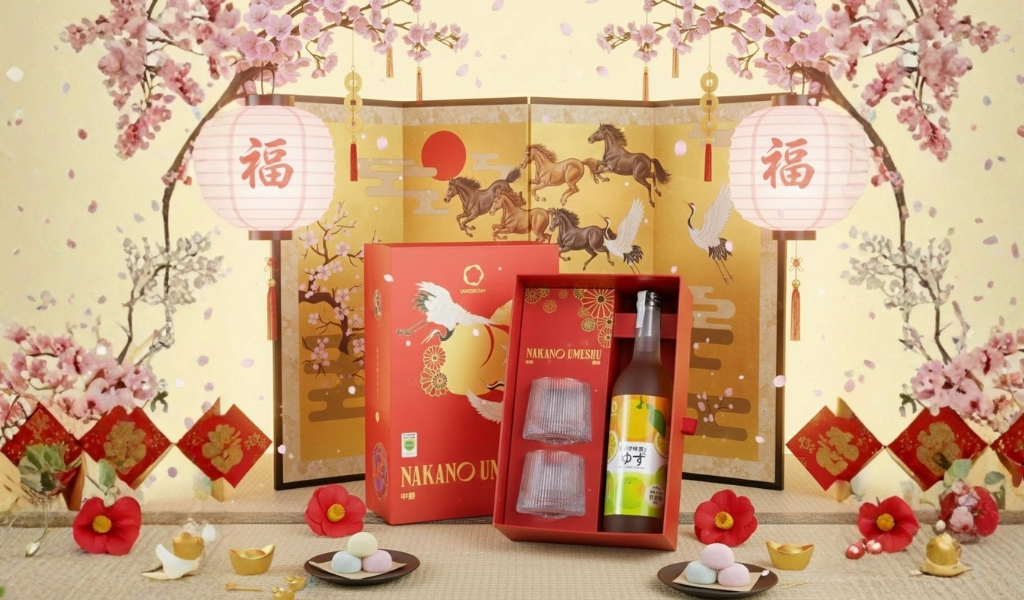 Mơ Nhật Umeshu Nakano Yuzu Vị Chanh Hộp Quà Tết 2026