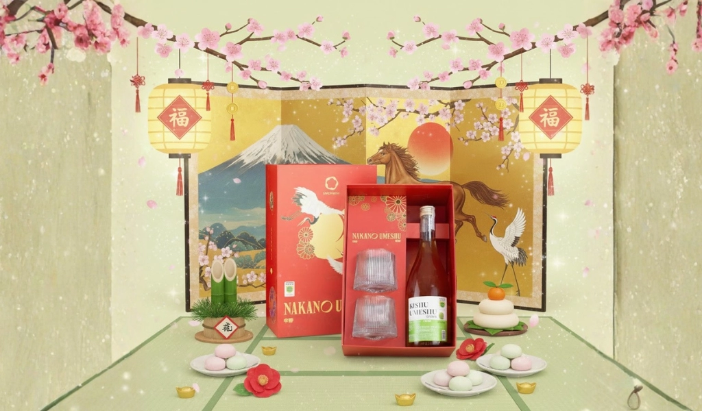 Mơ Nhật Umeshu Nakano Kishu Vị Truyền Thống Hộp Quà Tết 2026