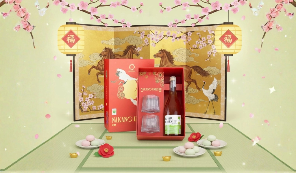 Rượu Mơ Nhật Umeshu Nakano Kishu Vị Truyền Thống Hộp Quà Tết 2026