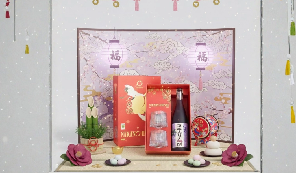 Mơ Nhật Umeshu Nakano Blueberry Vị Việt Quất Hộp Quà Tết 2026