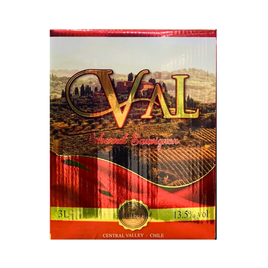 Rượu Vang Bịch Chile Val Cabernet Sauvignon 3L