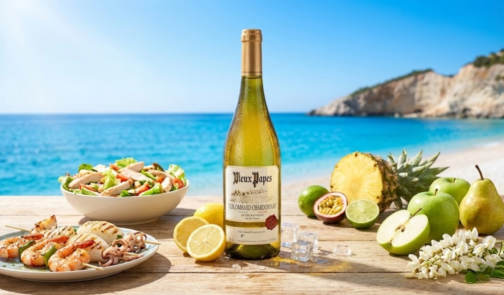Rượu Vang Trắng Pháp Vieux Papes Cuvee Reservee Colombard Chardonnay