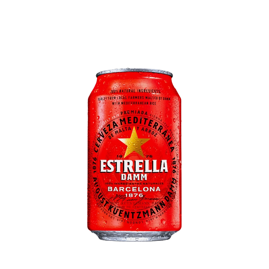 Bia Tây Ban Nha Estrella Damm (Lon)