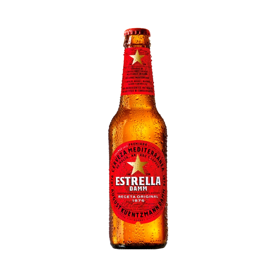 Bia Tây Ban Nha Estrella Damm (Chai)