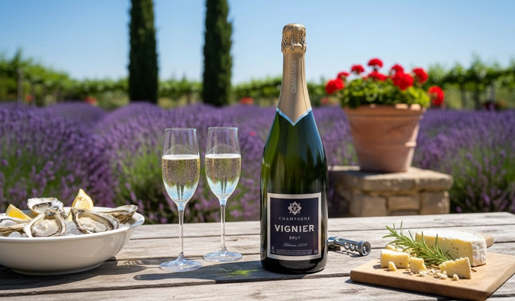 Champagne Vignier Brut 1.5L Tròn Trịa