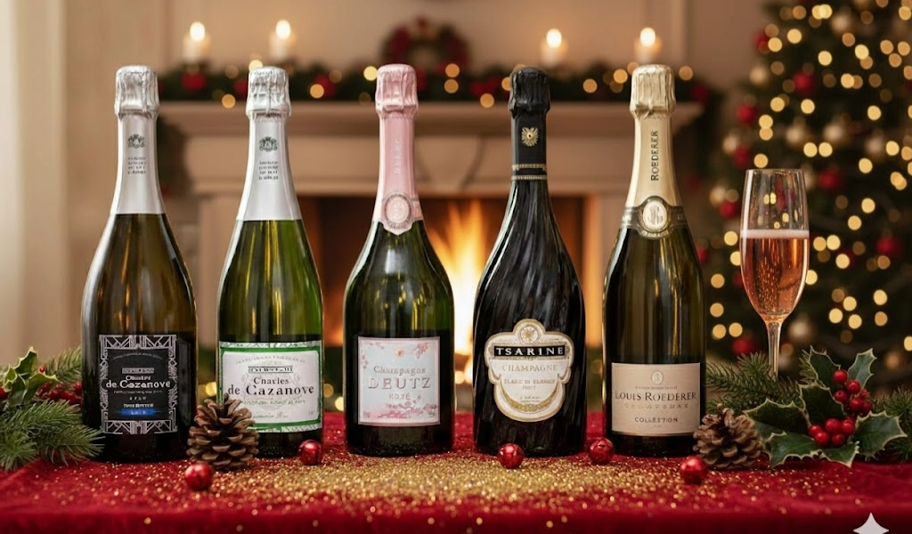 Champagne Giáng Sinh Ấm Áp