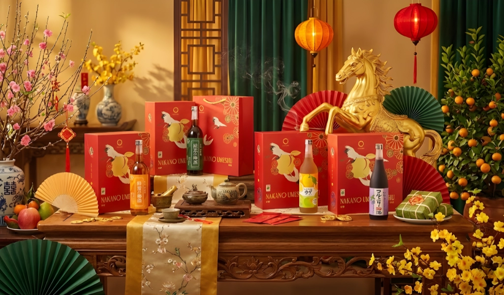 Rượu Mơ Nhật Bản Nakano Tết 2026