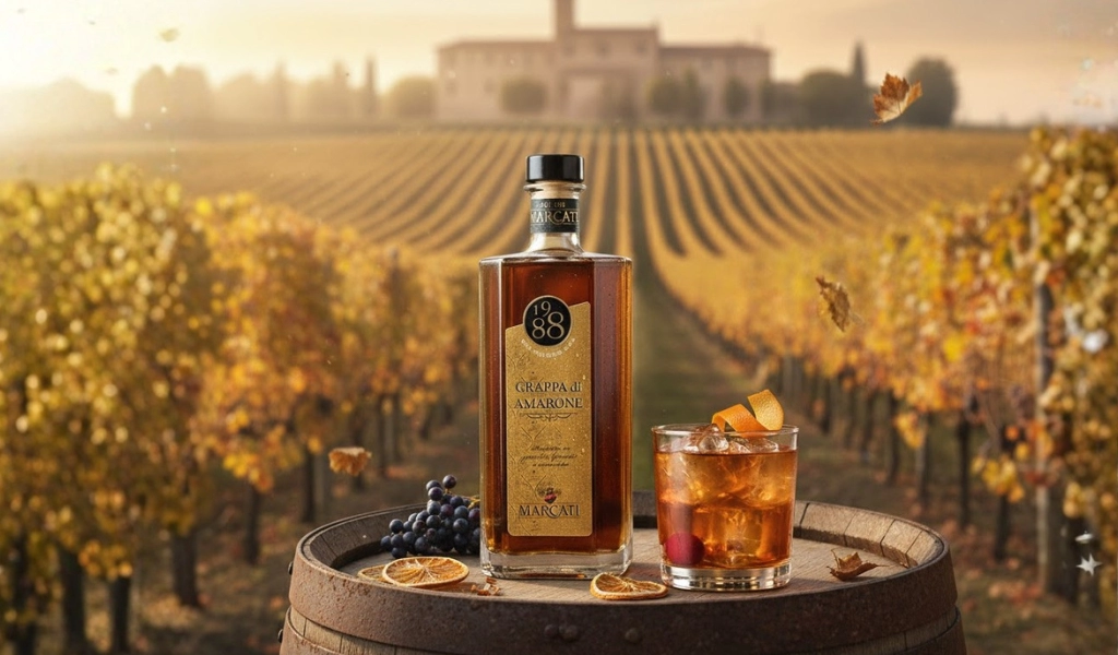 Rượu Grappa Marcati Grappa Amarone Riserva