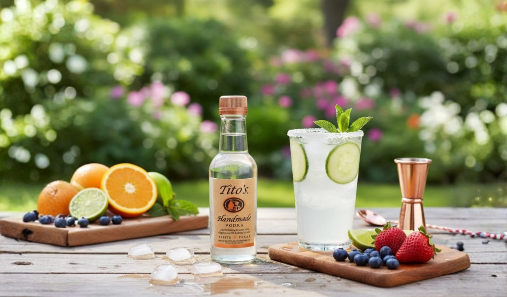Rượu Vodka Mỹ Tito's 200ml