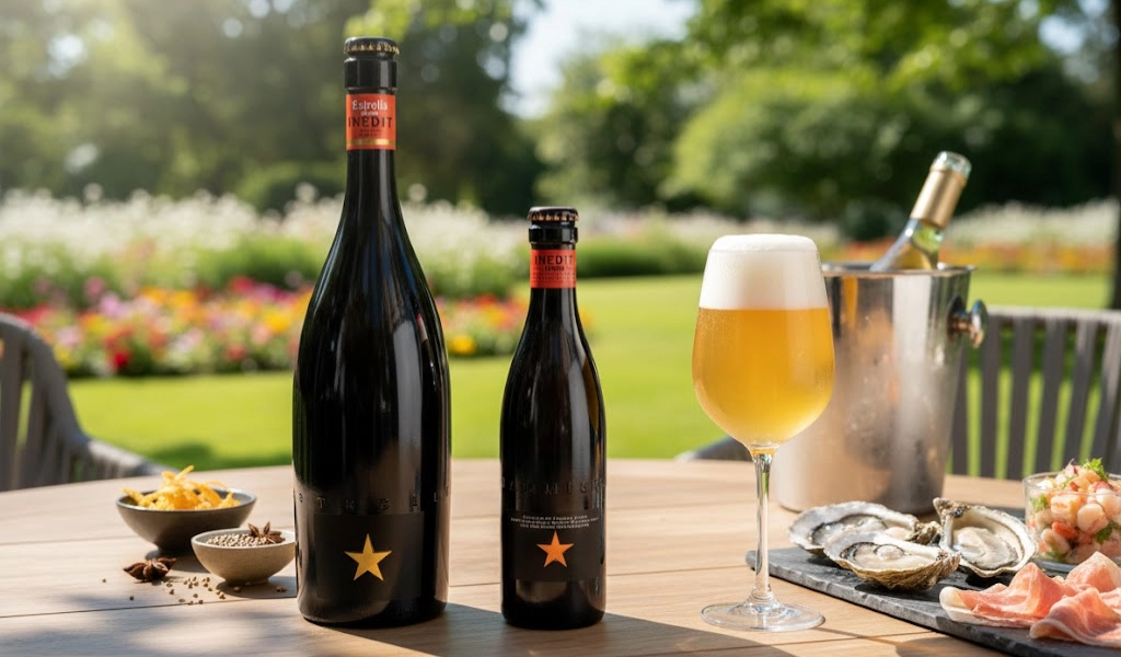 Bia Tây Ban Nha Inedit Damm Mịn Màng