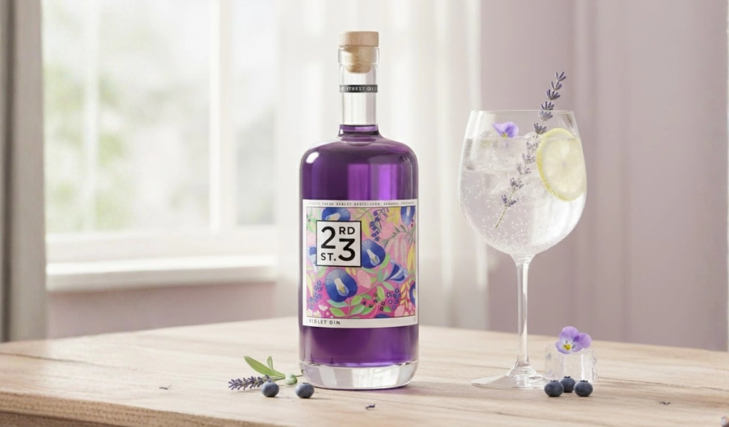Rượu Gin Úc 23rd Street Distillery Violet Gin