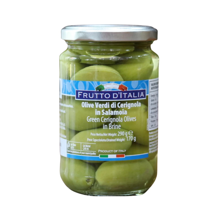 Oliu Xanh Có Hạt Green Cerignola Olives 170g