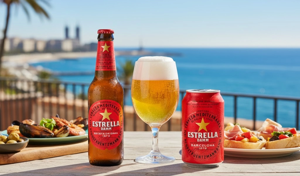 Bia Estrella Damm Tây Ban Nha Cân Bằng