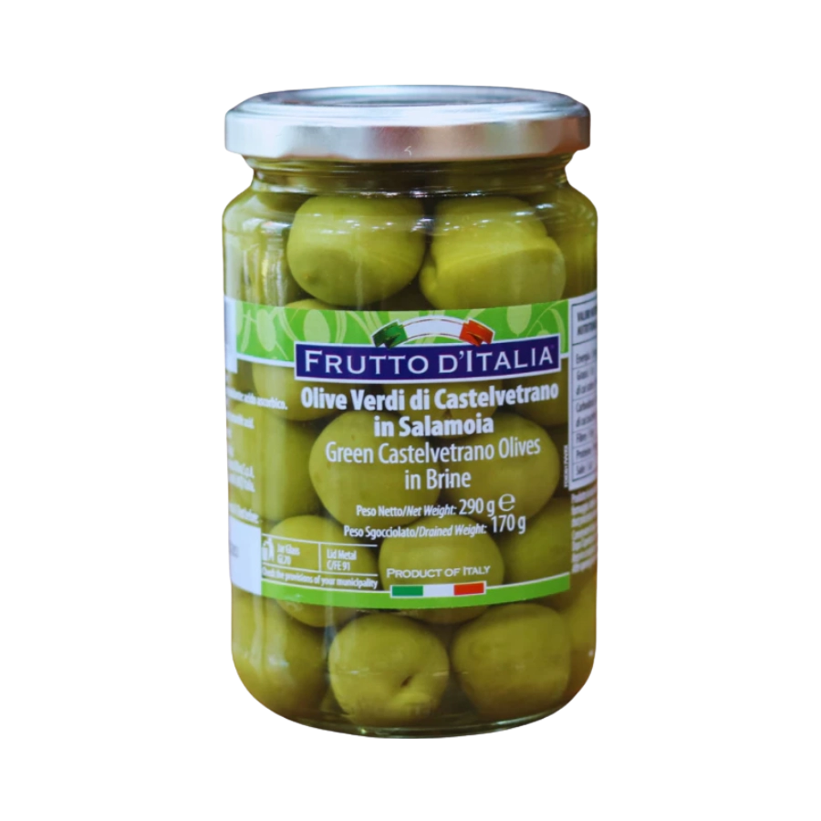 Oliu Xanh Có Hạt Green Castelvetrano Olives 170g