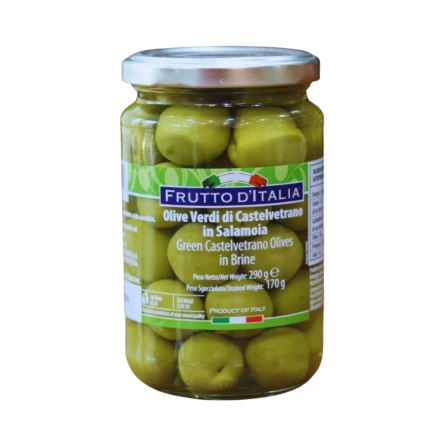Oliu Xanh Có Hạt Green Castelvetrano Olives 170g