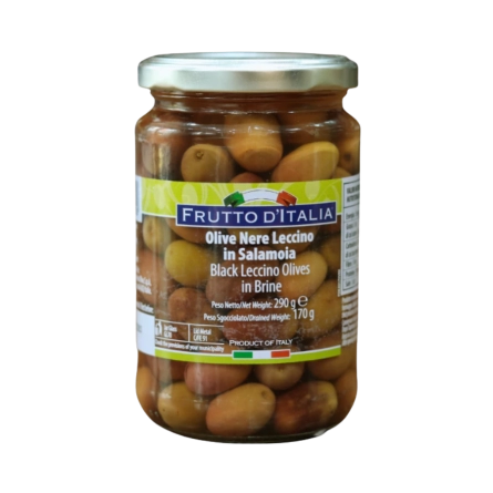 Oliu Đen Có Hạt Black Leccino Olives 170g