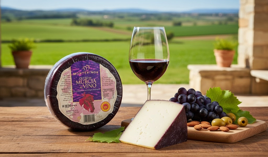 Phô Mai Montesinos Murcia Ủ Rượu Vang 350g Dẻo Dai