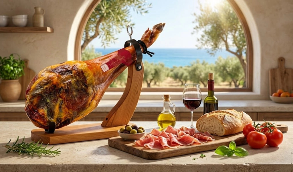 Đùi Heo Muối Tây Ban Nha Casa de Soto Serrano Đùi Trước Có Xương