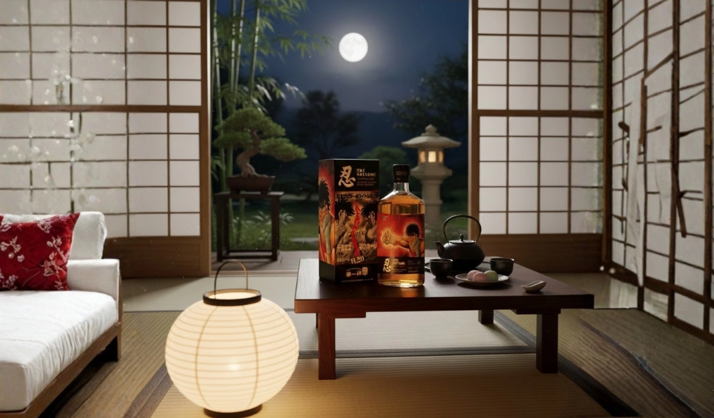 Rượu Whisky Nhật Shinobu Blended Mizunara Oak Finish Hajime No Ippo Third Edition