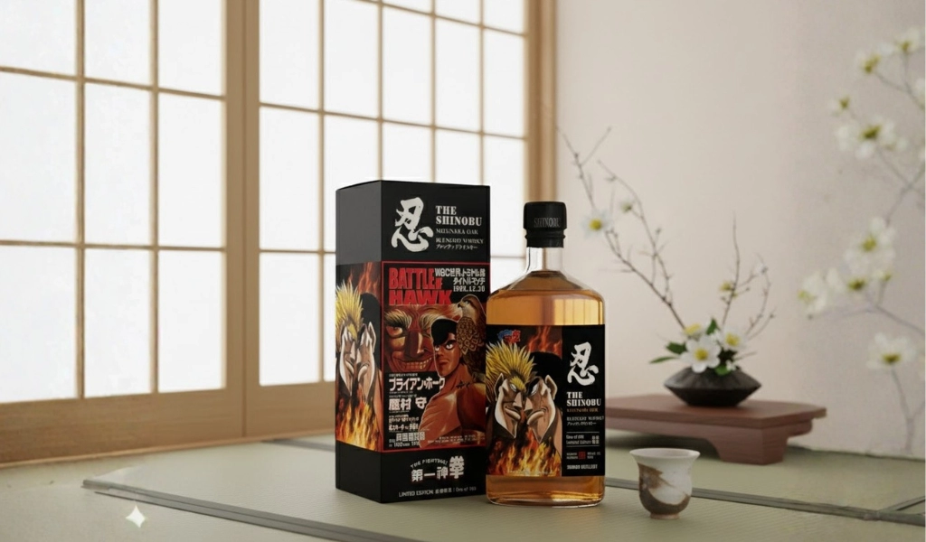 Rượu Whisky Nhật Shinobu Blended Mizunara Oak Finish - Hajime No Ippo Fifth Edition