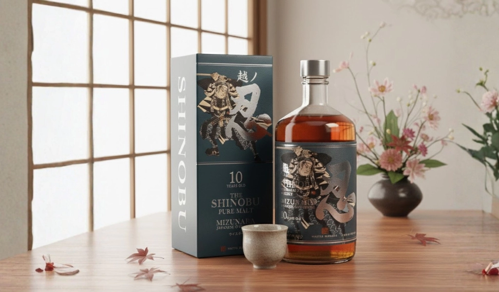 Rượu Whisky Nhật Shinobu 10 Year Old Pure Malt Mizunara Oak Finish