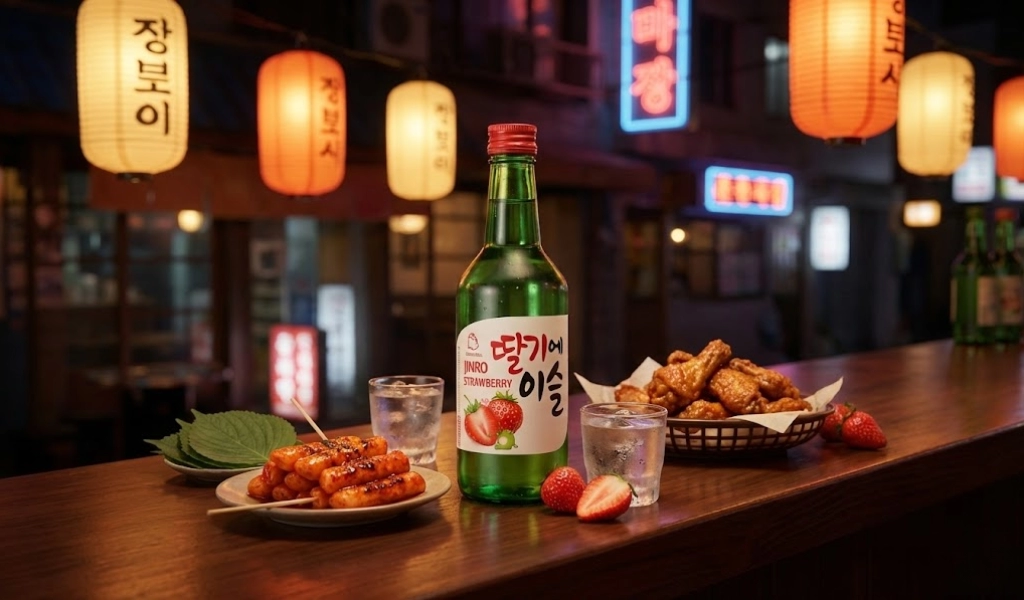 Rượu Soju Hàn Quốc Jinro Strawberry