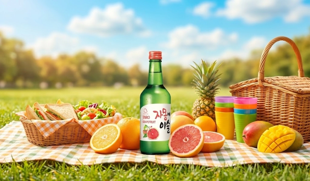 Rượu Soju Hàn Quốc Jinro Grapefruit