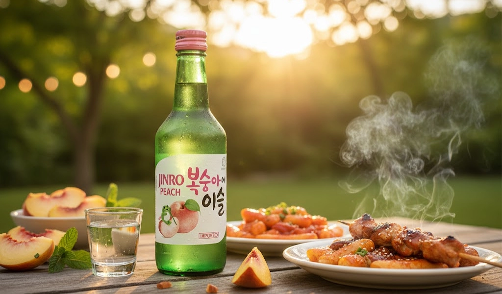Soju Hàn Quốc Jinro Peach Ngọt Ngào