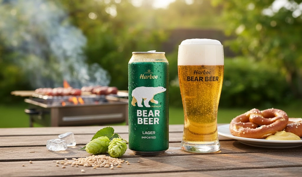 Bia Gấu Đức Harboe Bear Beer Premium Lager Đậm Đà