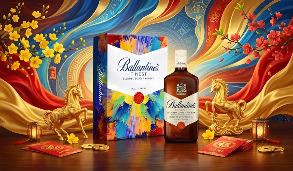 Whisky Ballantine's Finest Phiên Bản Hộp Quà Tết 2026