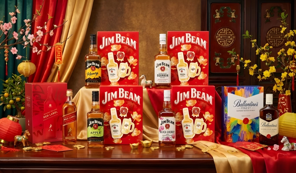 Top 6 Chai Rượu Whisky Hộp Quà Tết 2026 Dưới 500k Đáng Mua