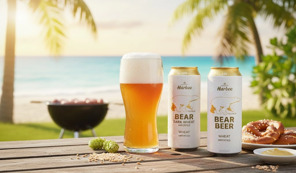 Bia Gấu Đức Harboe Bear Beer Wheat Tinh Khiết