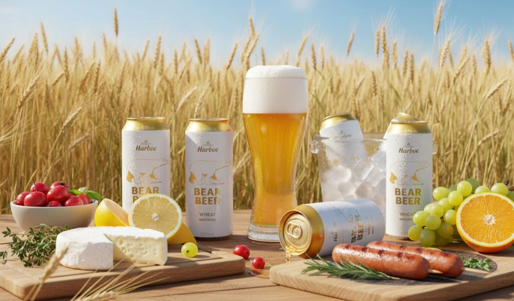 Bia Gấu Đức Harboe Bear Beer Wheat Thú Vị