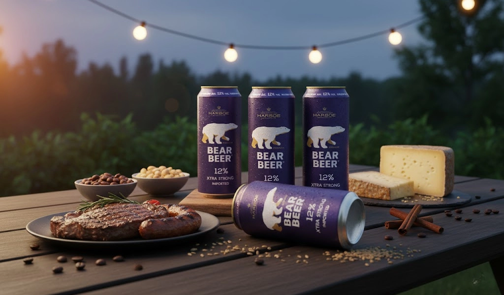 Bia Gấu Harboe Bear Beer Extra Strong Ngọt Dịu