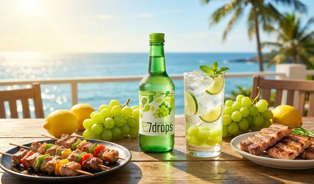 Soju 7 Drops Green Grape