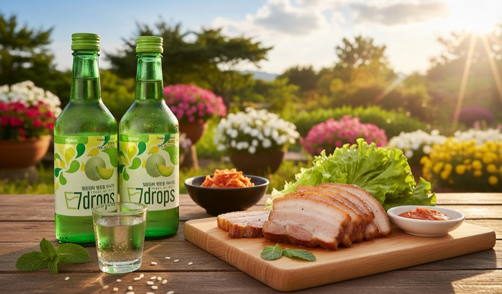 Soju Hàn Quốc 7 Drops Melon Mềm Mại