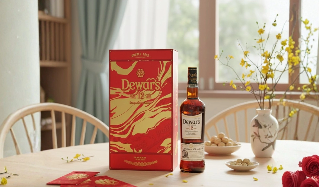 Rượu Whisky Dewar’s 12 Year Old Phiên Bản Hộp Quà Tết