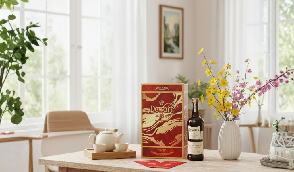 Rượu Whisky Dewar’s 18 Year Old Phiên Bản Hộp Quà Tết